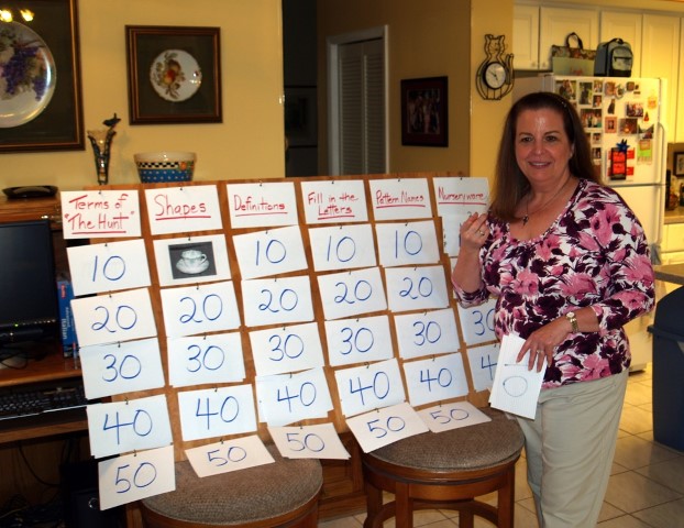 2011 Florida Regional at home of Leigh and Jim Clark; Leigh Clark leads two teams in Jeopardy competition 20, reduced